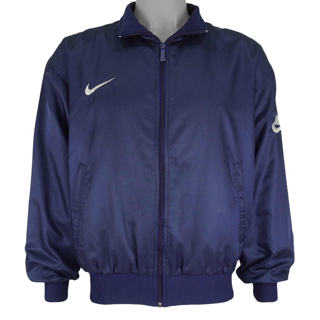 Nike - Blue Bomber Jacket 1990s X-Large Vintage Retro