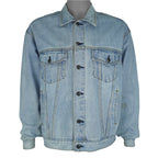 Vintage - Hard Rock Cafe Barcelona Embroidered Denim Jacket 1990s Large Vintage Retro