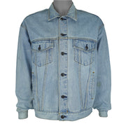 Vintage - Hard Rock Cafe Barcelona Embroidered Denim Jacket 1990s Large Vintage Retro