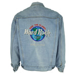 Vintage - Hard Rock Cafe Barcelona Embroidered Denim Jacket 1990s Large