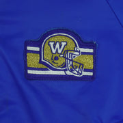 CFL (Debroni's Winnipeg) - Winnipeg Blue Bombers Jacket T-Shirt 1990s Medium Vintage Retro Football