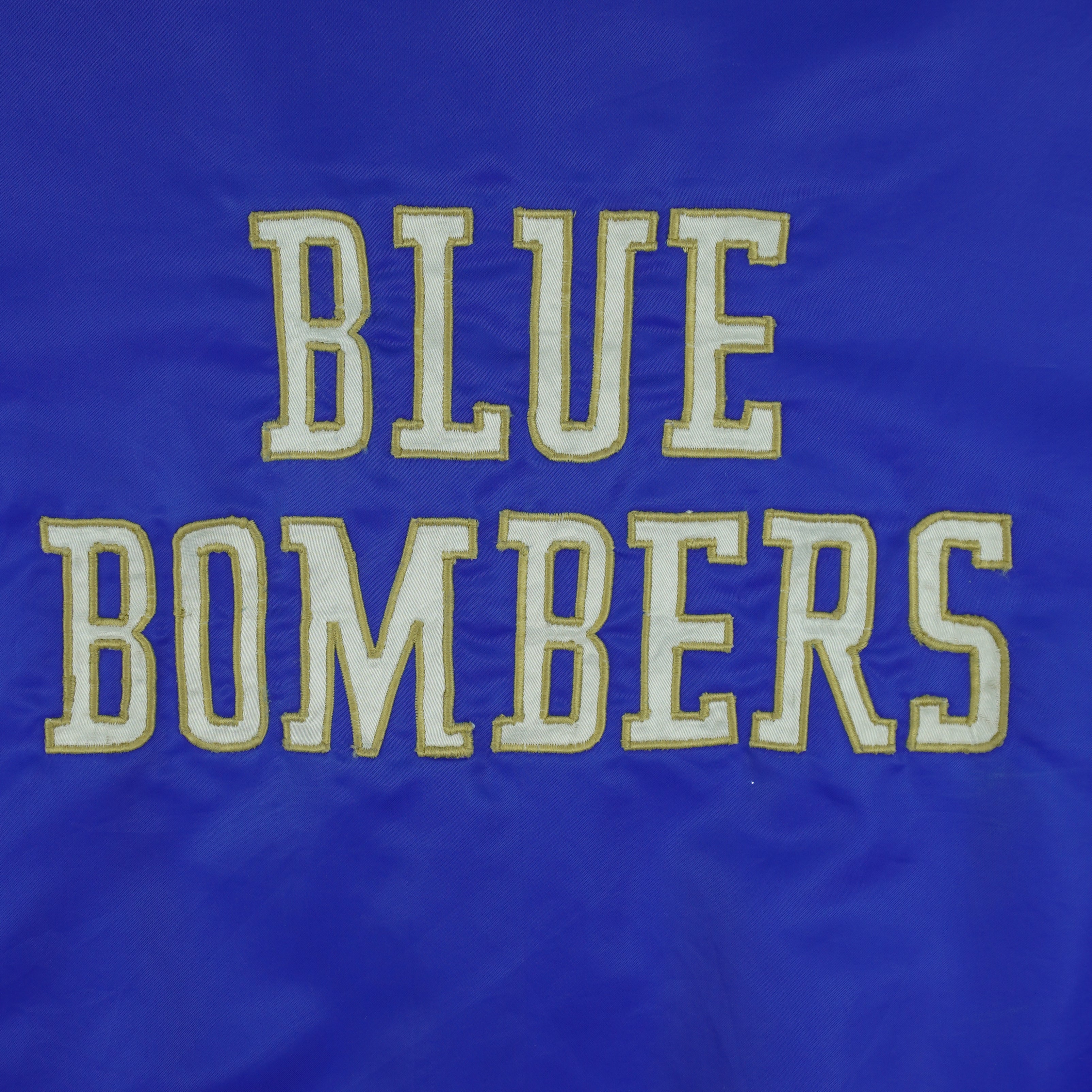 CFL (Debroni's Winnipeg) - Winnipeg Blue Bombers Jacket T-Shirt 1990s Medium Vintage Retro Football