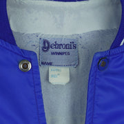 CFL (Debroni's Winnipeg) - Winnipeg Blue Bombers Jacket T-Shirt 1990s Medium Vintage Retro Football