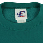 Vintage (Logo Athletic) - Green New York Spell-Out Sweatshirt 1990s X-Large Vintage Retro
