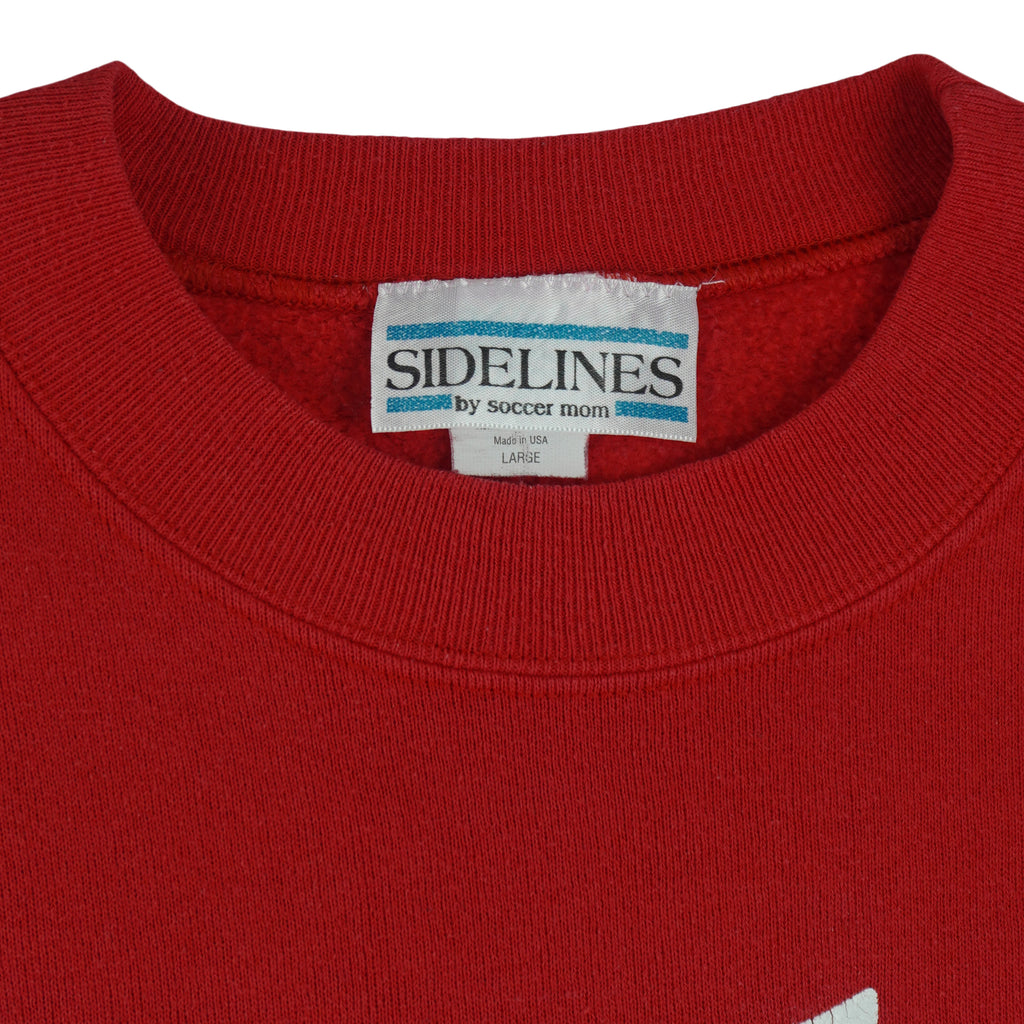 Vintage (Sidelines) - Hockey Mom Crew Neck Sweatshirt 1995 Large Vintage Retro