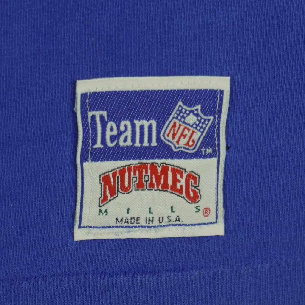 NFL (Nutmeg) - Detroit Lions Member Club Single Stitch T-Shirt 1990s Large Vintage Retro Football