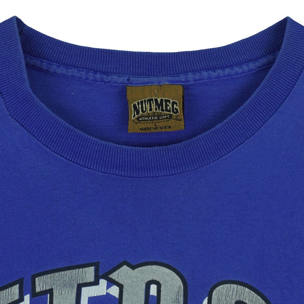 NFL (Nutmeg) - Detroit Lions Member Club Single Stitch T-Shirt 1990s Large Vintage Retro Football