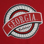 NCAA (Midwest) - Georgia Bulldogs Embroidered Crew Neck Sweatshirt 1990s X-Large Vintage Retro