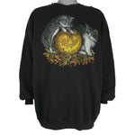 Vintage (Cotton Grove) - Halloween Cats Crew Neck Sweatshirt 1990s XX-Large