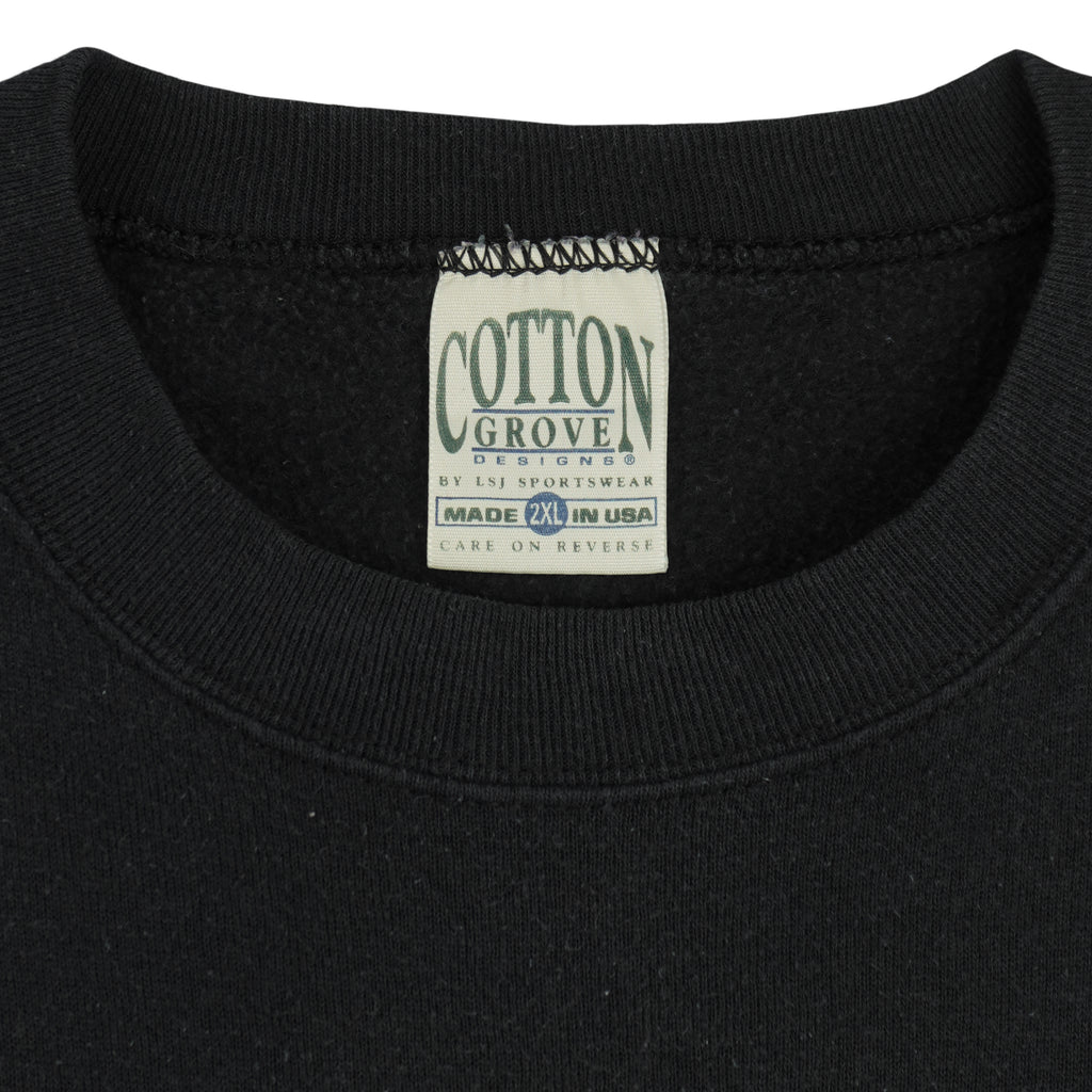 Vintage (Cotton Grove) - Halloween Cats Crew Neck Sweatshirt 1990s XX-Large Vintage Retro
