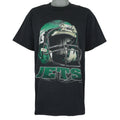 NFL (True Fan) - New York Jets Football Helmet T-Shirt 1996 X-Large Vintage Retro Football