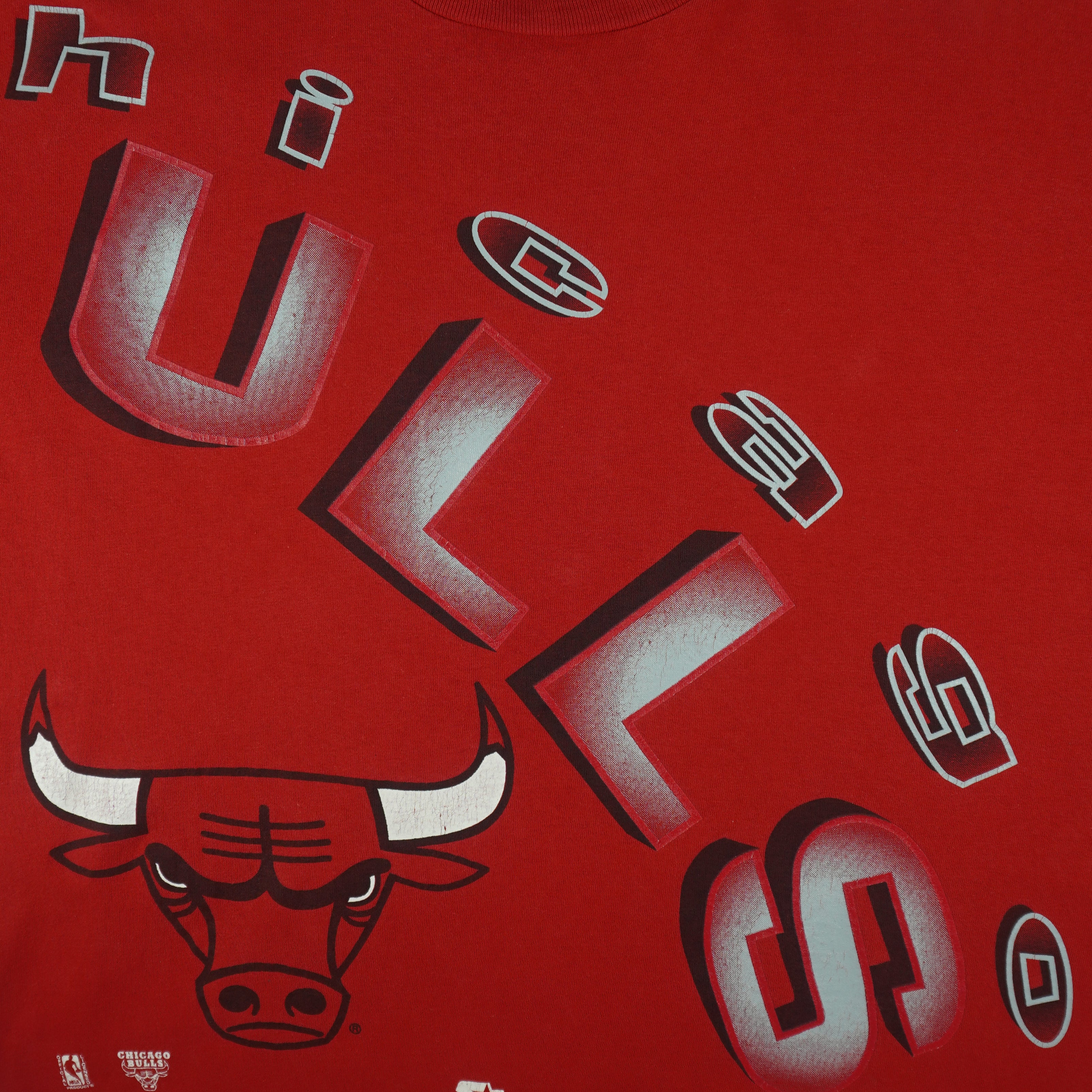 Starter (NBA) - Chicago Bulls Sweeping Arch T-Shirt 1990s X-Large