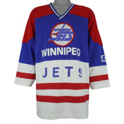 Starter - NHL Winnipeg Jets Hockey Jersey T-Shirt 1990s Large Vintage Retro Hockey