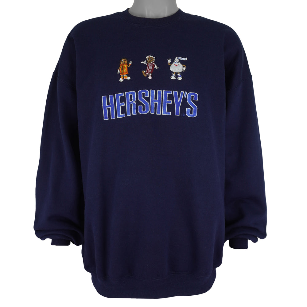 Vintage (Jerzees) - Hershey Chocolate Crew Neck Sweatshirt 2000s XX-Large Vintage Retro