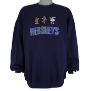 Vintage (Jerzees) - Hershey Chocolate Crew Neck Sweatshirt 2000s XX-Large Vintage Retro