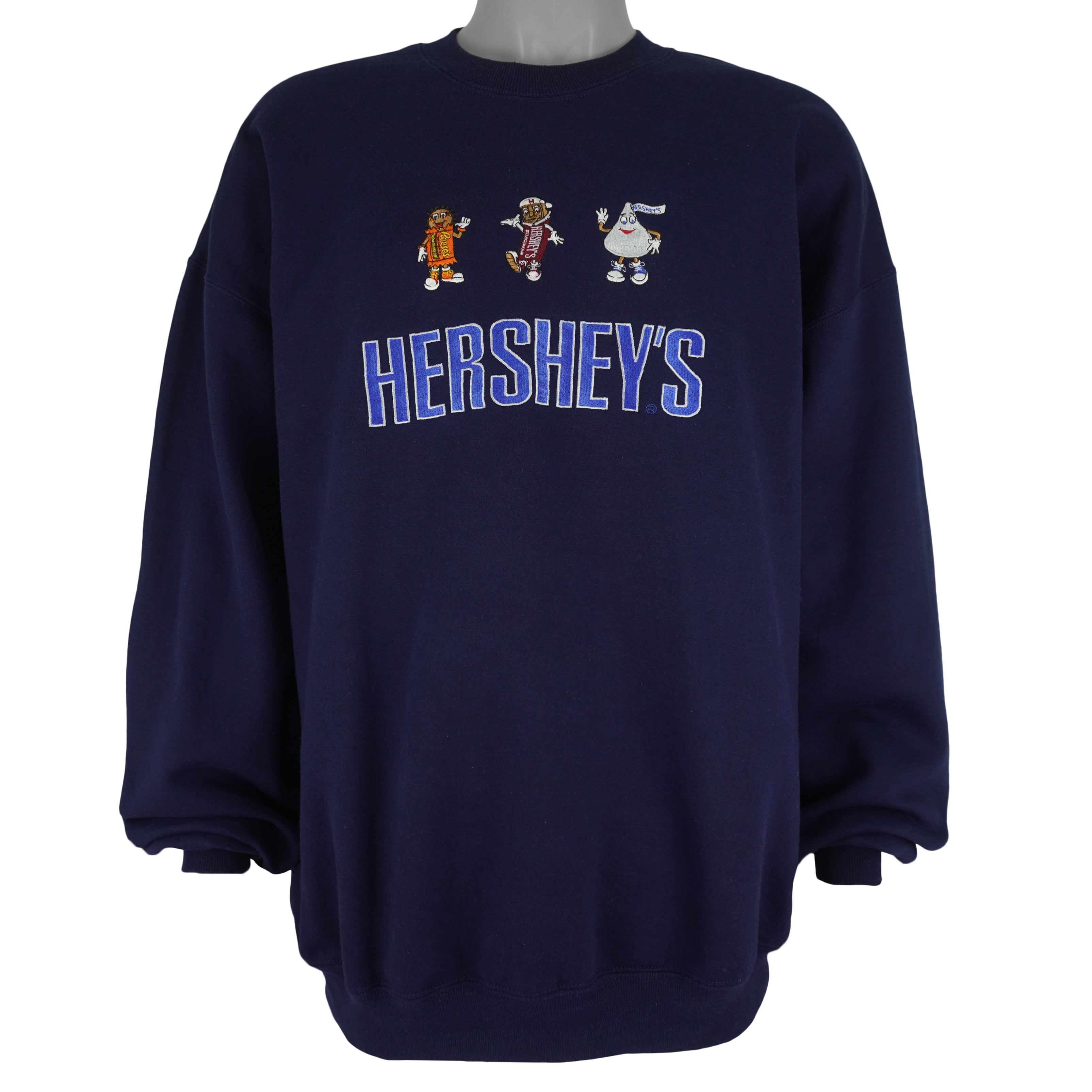 Vintage (Jerzees) - Hershey Chocolate Crew Neck Sweatshirt 2000s XX-Large Vintage Retro