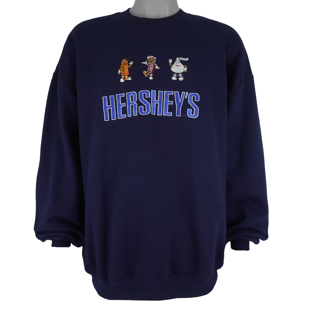Vintage (Jerzees) - Hershey Chocolate Crew Neck Sweatshirt 2000s XX-Large Vintage Retro
