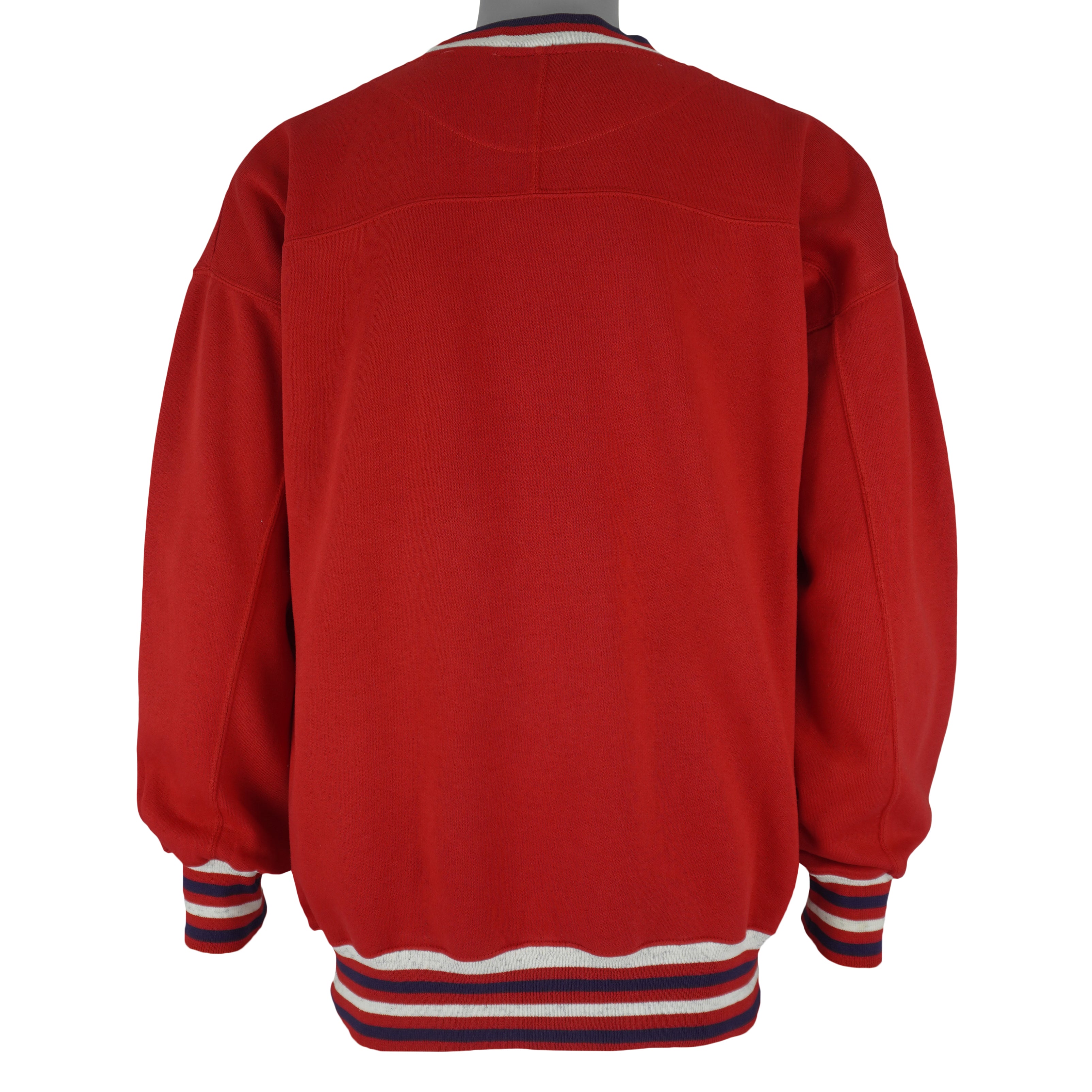 MLB (Antigua) - Texas Rangers Crew Neck Sweatshirt 1990s Large Vintage Retro Baseball