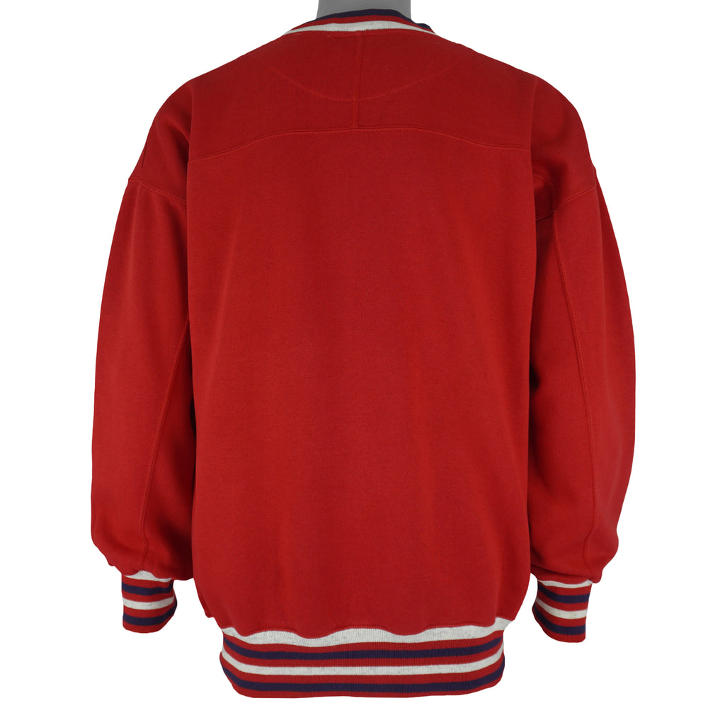 MLB (Antigua) - Texas Rangers Crew Neck Sweatshirt 1990s Large Vintage Retro Baseball