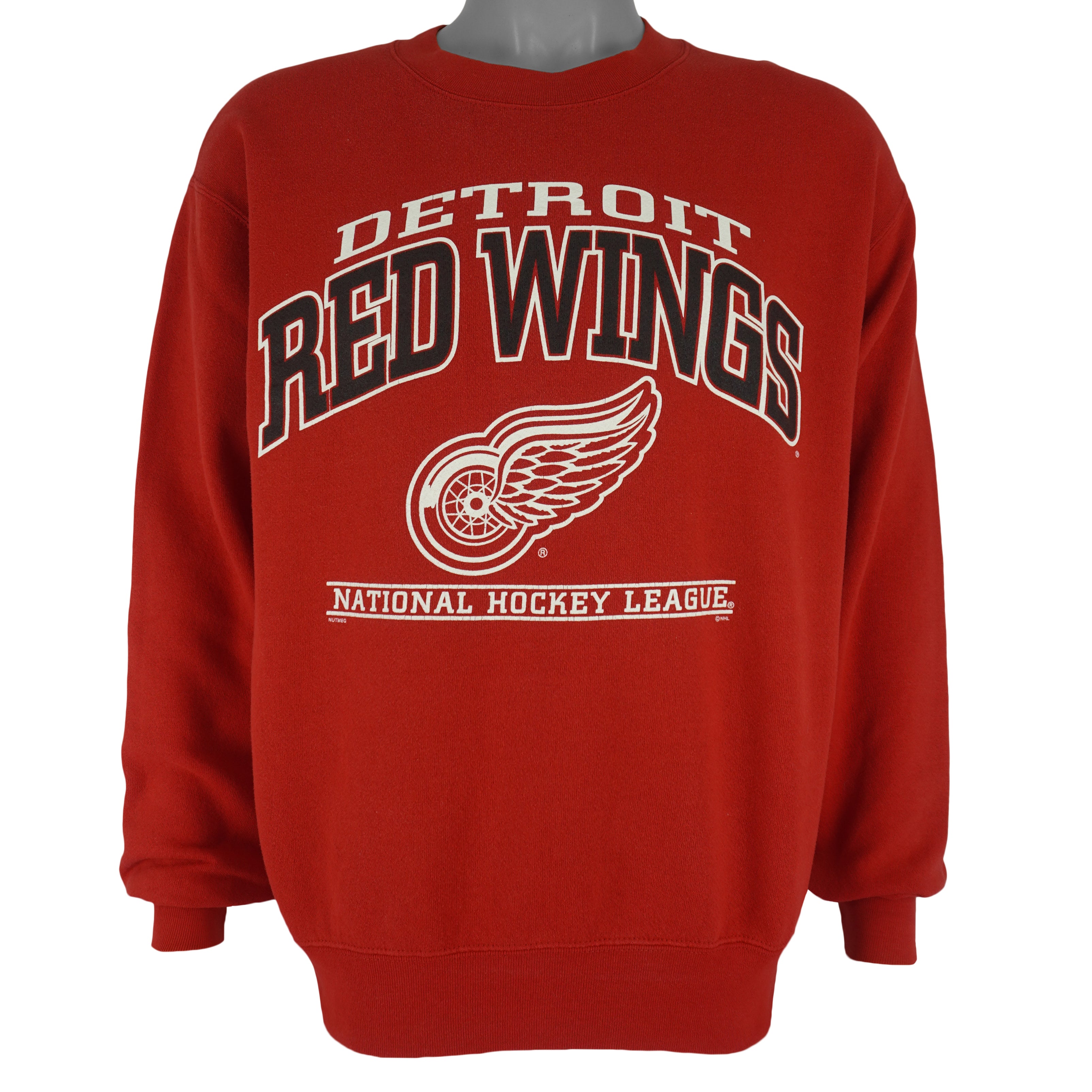 NHL (Lee) - Detroit Red Wings Sweatshirt 1990s Medium Vintage Retro Hockey