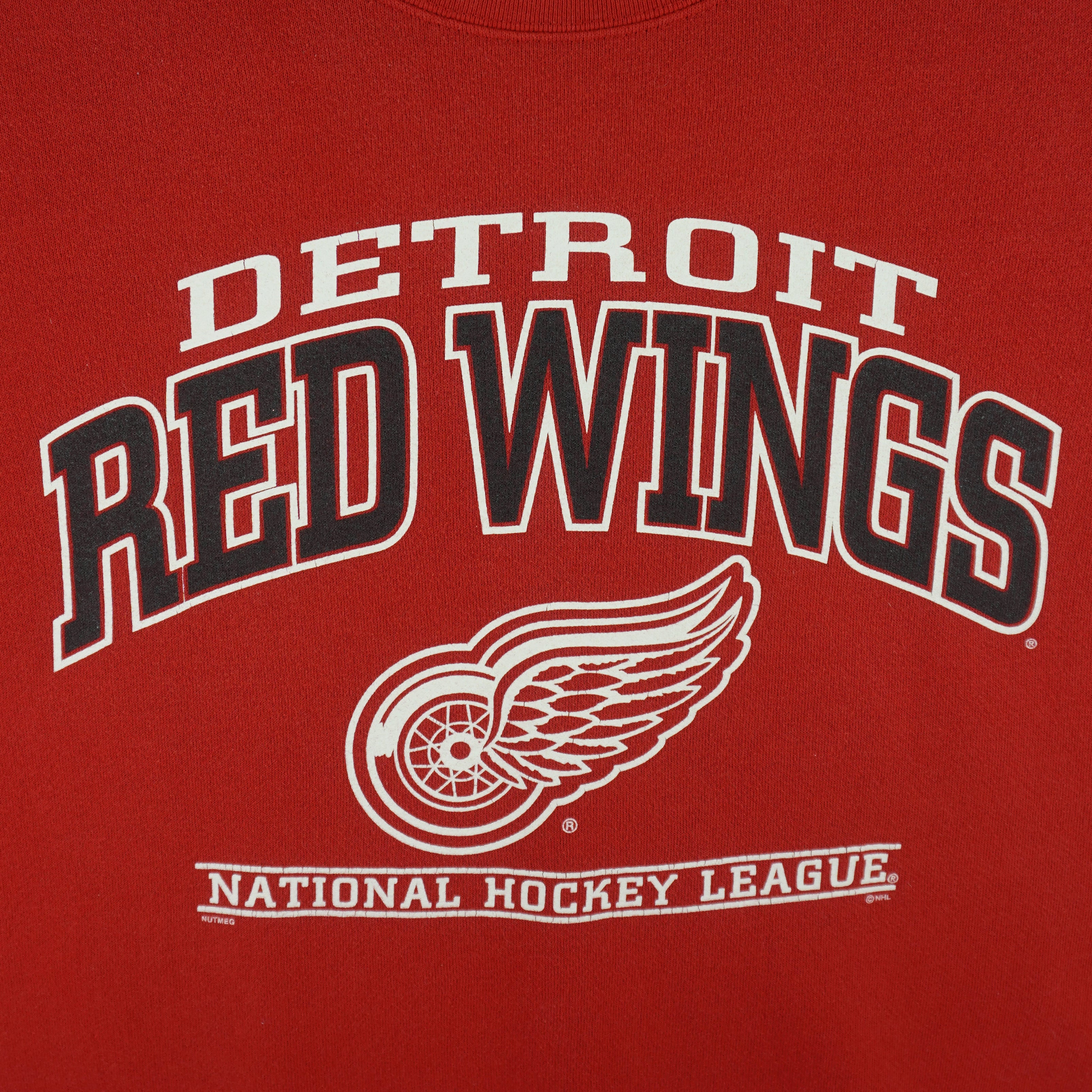NHL (Lee) - Detroit Red Wings Sweatshirt 1990s Medium Vintage Retro Hockey