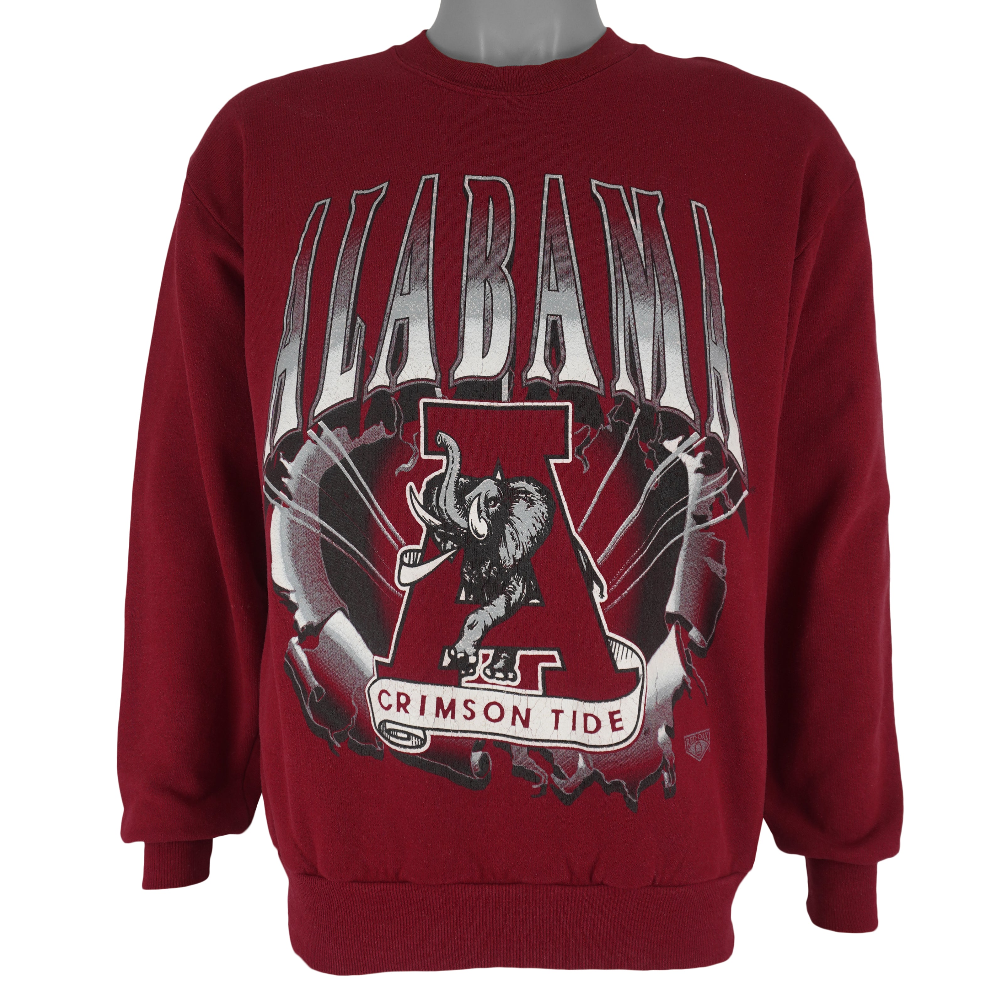 NCAA - Alabama Crimson Tide Big Logo Sweatshirt 1990s Medium Vintage Retro