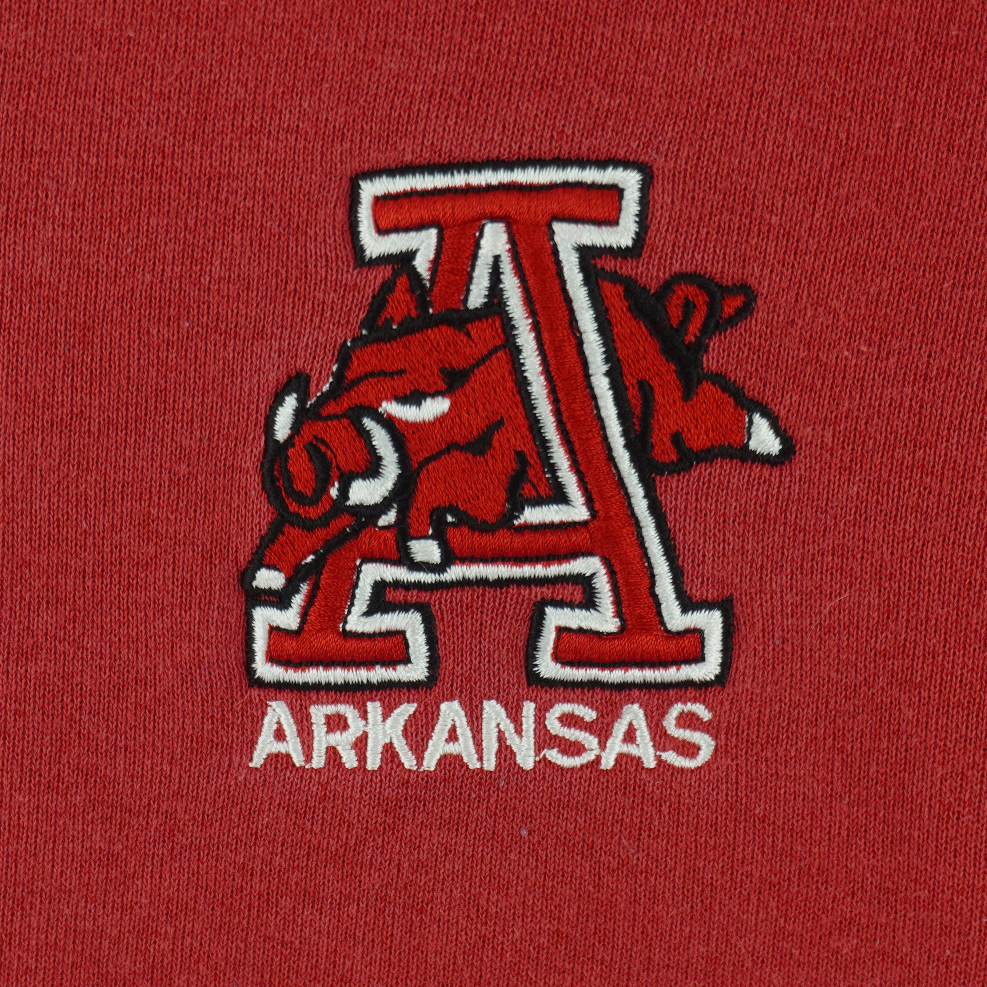 Vintage (Brandon) - Arkansas Razorbacks Crew Neck Sweatshirt 1990s Medium Vintage Retro