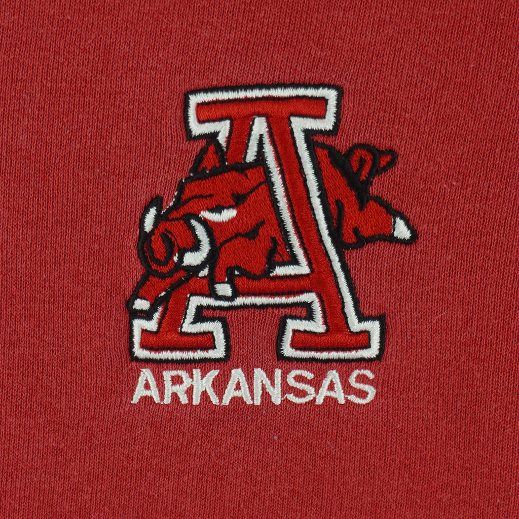 Vintage (Brandon) - Arkansas Razorbacks Crew Neck Sweatshirt 1990s Medium Vintage Retro