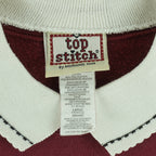 Vintage (Top Stitch) - The Cat Embroidered Crew Neck Sweatshirt 1990s Large Vintage Retro