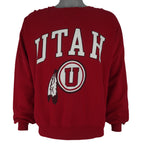 NCAA (Gear) - Utah Utes Football Crew Neck Sweatshirt 1990s Small Vintage Retro