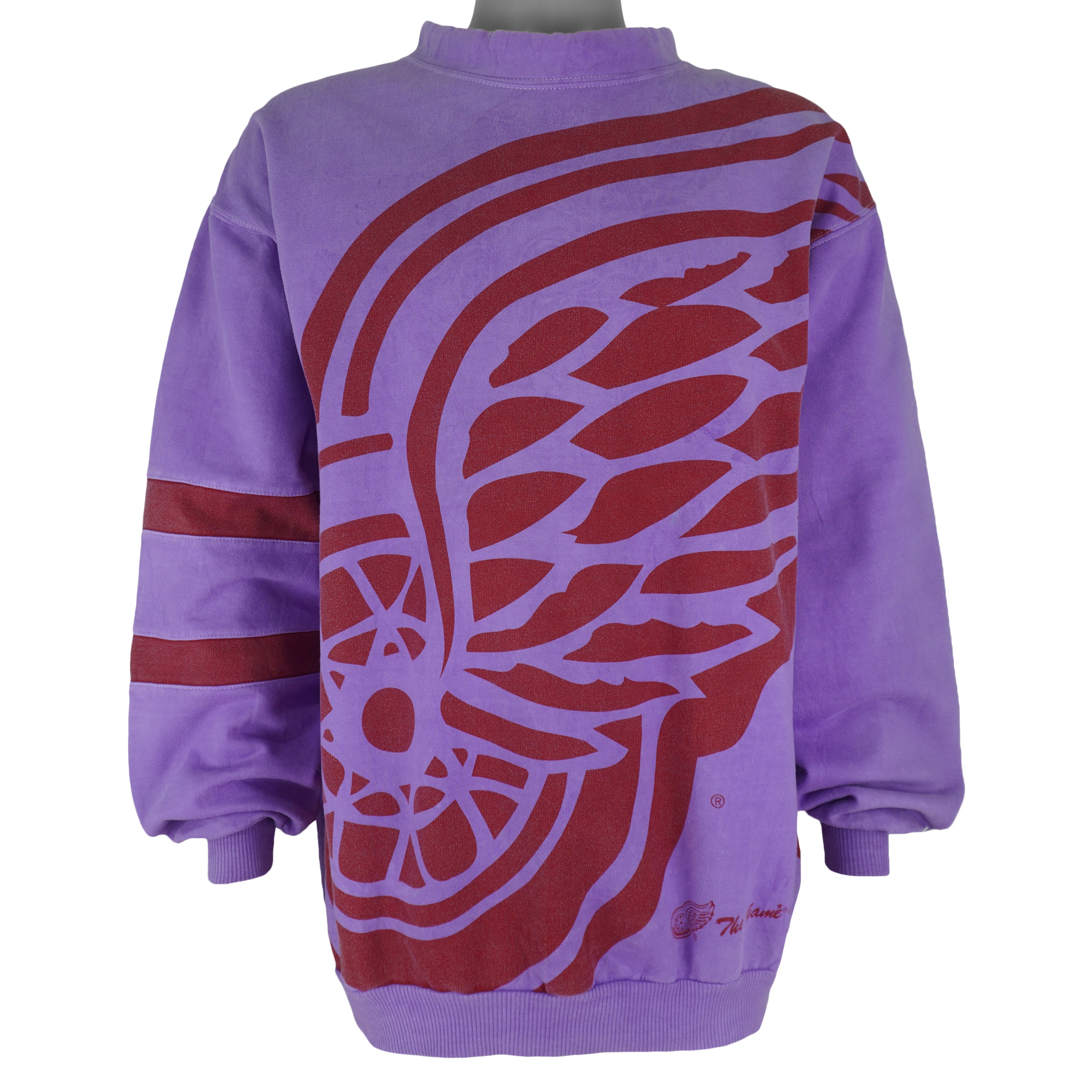 NHL (The game) - Detroit Red Wings All Over Print Sweatshirt 1994 Large Vintage Retro Hockey