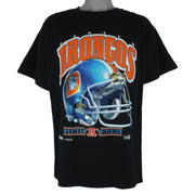 NFL (Salem) - Denver Broncos Helmet T-Shirt 1992 X-Large Vintage Retro Football