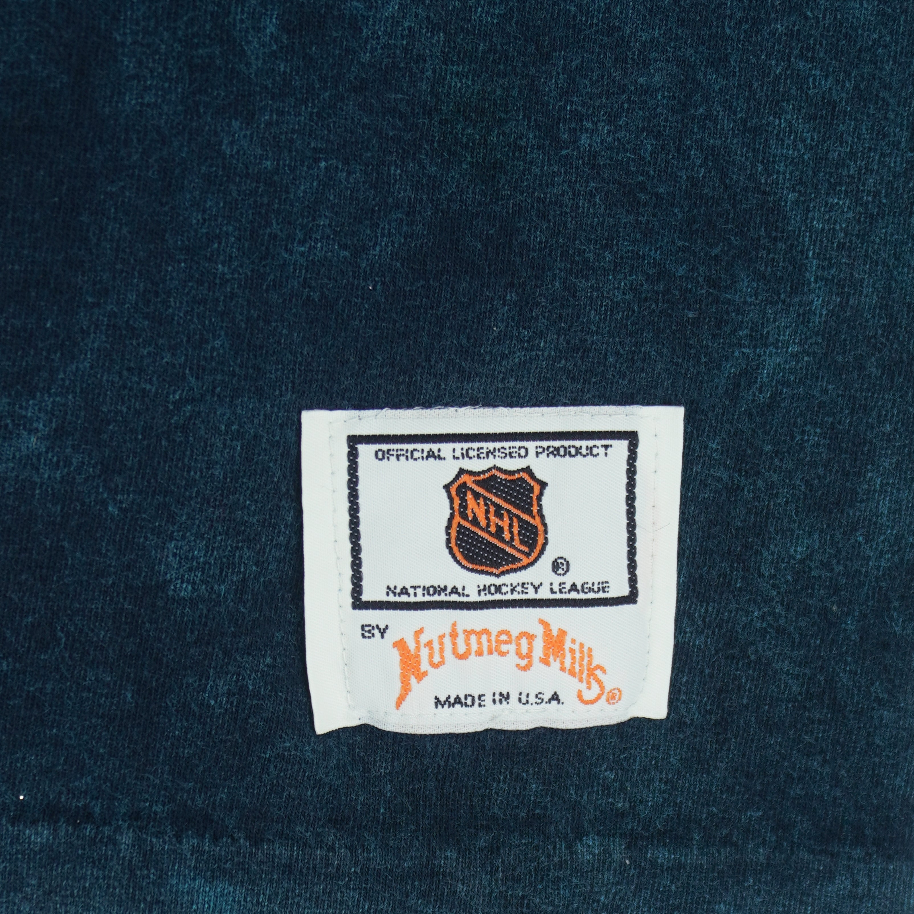 NHL (Nutmeg) - San Jose Sharks Spell-Out T-Shirt 1990s Large Vintage Retro Hockey