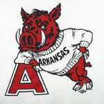 NCAA (Jerzees) - Arkansas Razorbacks Big Logo Sweatshirt 1990s X-Large Vintage Retro