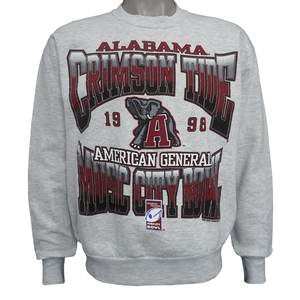 NCAA (Jerzees) - Alabama Crimson Tide, Music City Bowl Sweatshirt 1998 Medium Vintage Retro