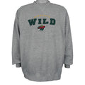 NHL (CSA) - Grey Minnesota Wild Embroidered Sweatshirt 1990s X-Large Vintage Retro Hockey