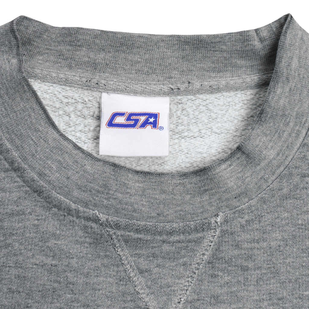 NHL (CSA) - Grey Minnesota Wild Embroidered Sweatshirt 1990s X-Large Vintage Retro Hockey