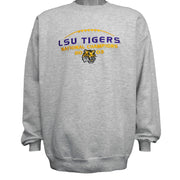 NCAA (Jerzees) - LSU Tigers Champions Crew Neck Sweatshirt 2003 Large Vintage Retro