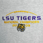 NCAA (Jerzees) - LSU Tigers Champions Crew Neck Sweatshirt 2003 Large Vintage Retro