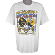 NCAA (Hanes) - Tigers Vs Jaguars Matchup Bayou Classic T-Shirt 2002 X-Large Vintage Retro