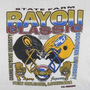 NCAA (Hanes) - Tigers Vs Jaguars Matchup Bayou Classic T-Shirt 2002 X-Large Vintage Retro