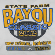 NCAA (Hanes) - Tigers Vs Jaguars Matchup Bayou Classic T-Shirt 2002 X-Large Vintage Retro