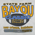 NCAA (Hanes) - Tigers Vs Jaguars Matchup Bayou Classic T-Shirt 2002 X-Large Vintage Retro