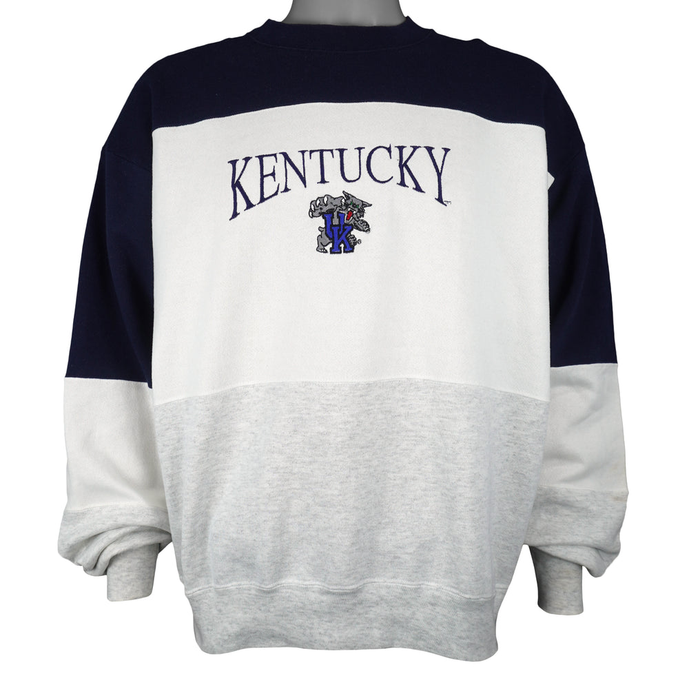 NCAA (TSI) - Kentucky Wildcats Embroidered Sweatshirt 1990s X-Large Vintage Retro