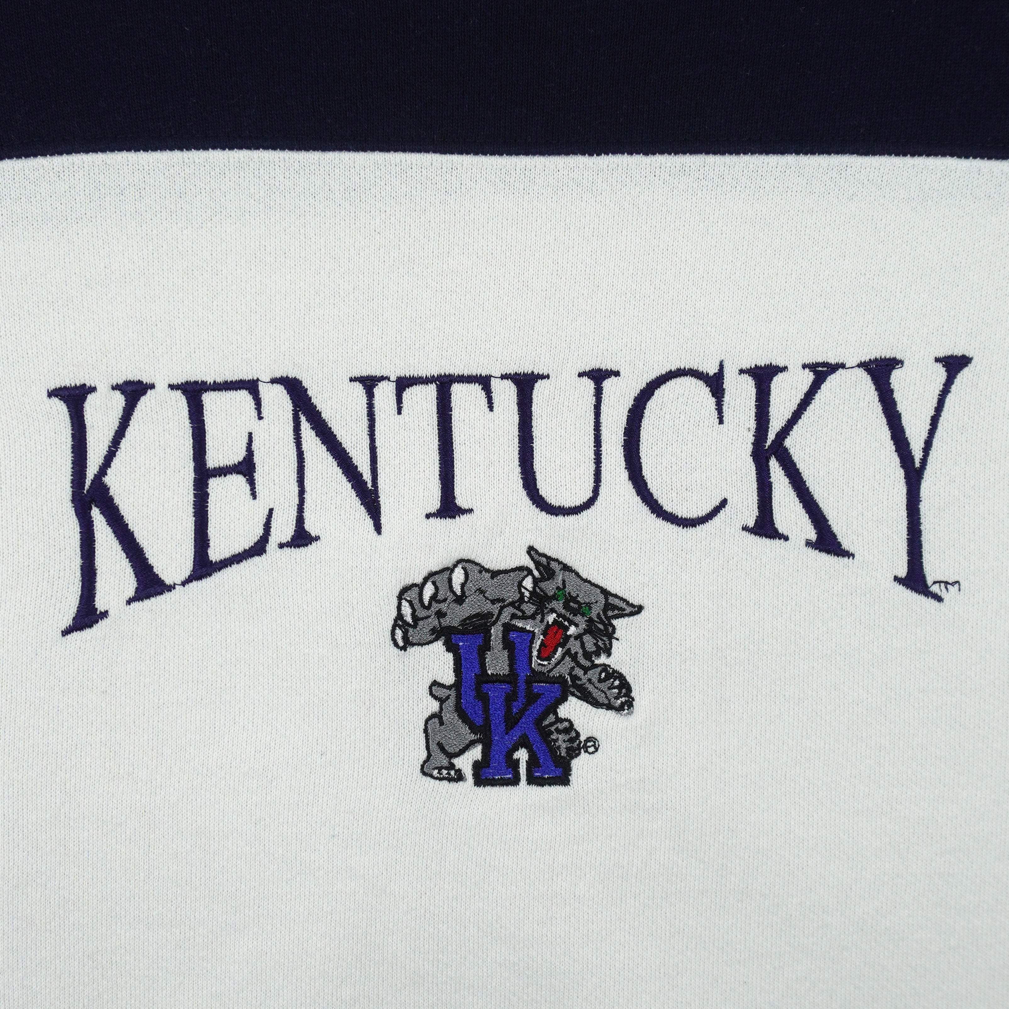 NCAA (TSI) - Kentucky Wildcats Embroidered Sweatshirt 1990s X-Large Vintage Retro
