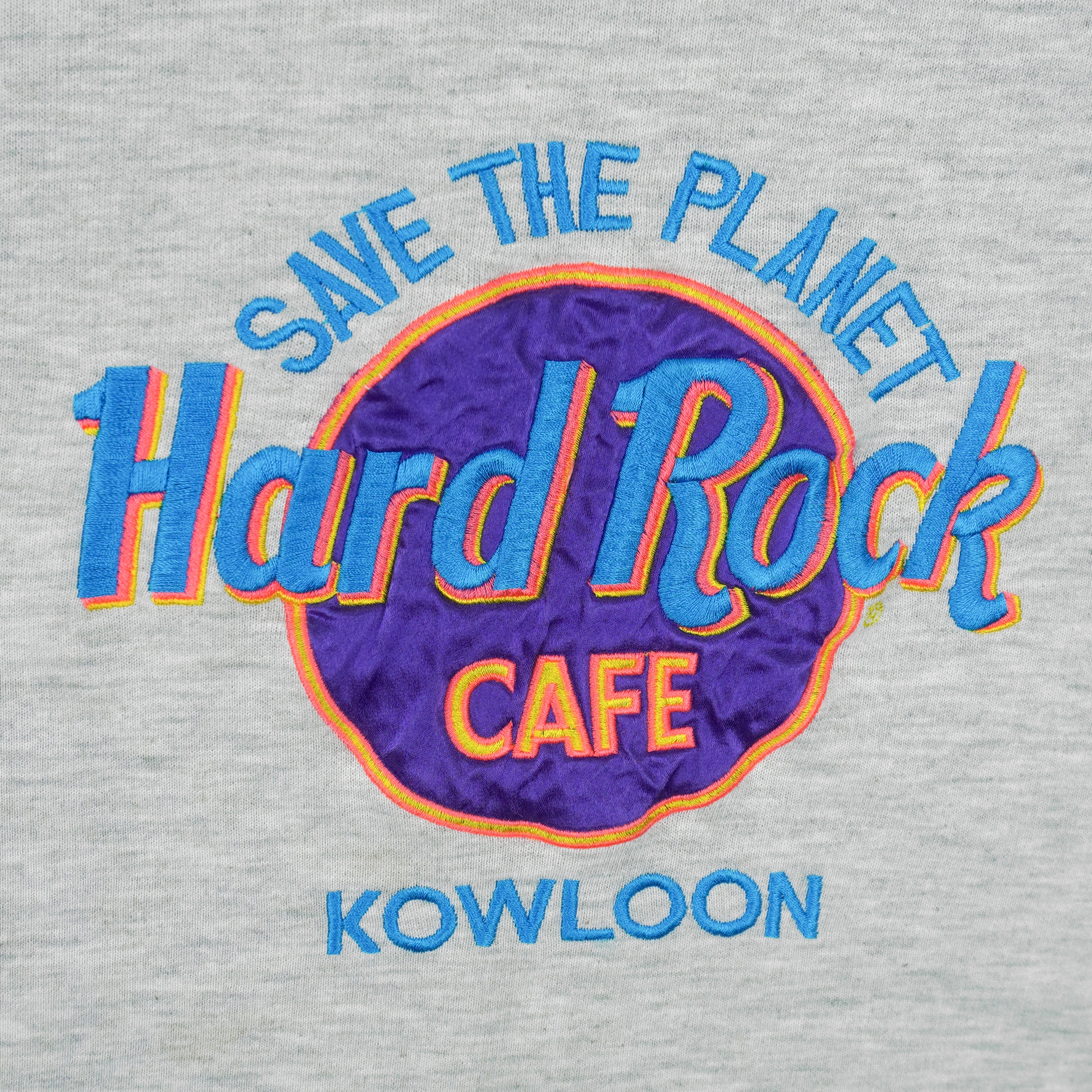 Vintage - Hard Rock Cafe Kowloon Crew Neck Sweatshirt 1990s X-Large Vintage Retro