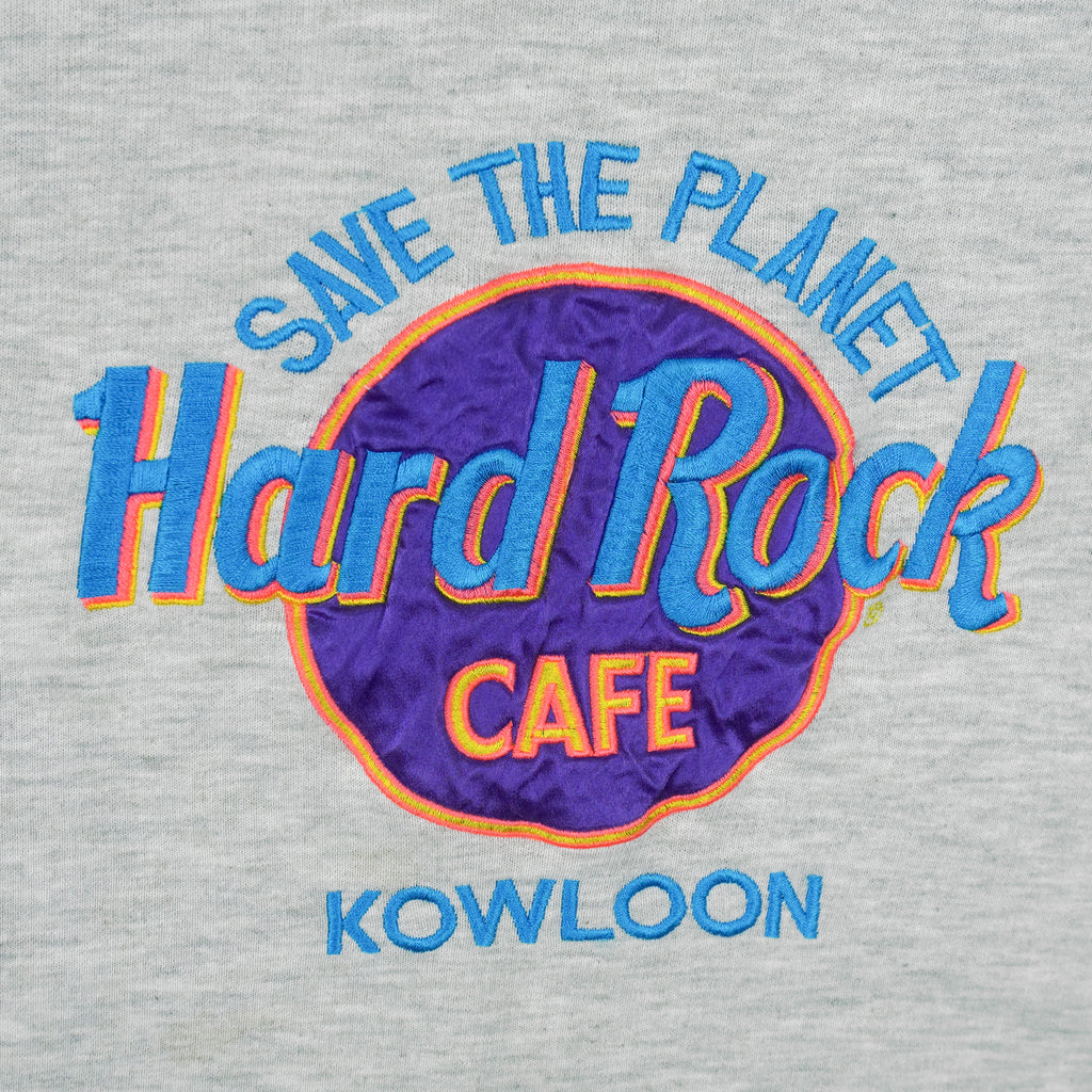 Vintage - Hard Rock Cafe Kowloon Crew Neck Sweatshirt 1990s X-Large Vintage Retro