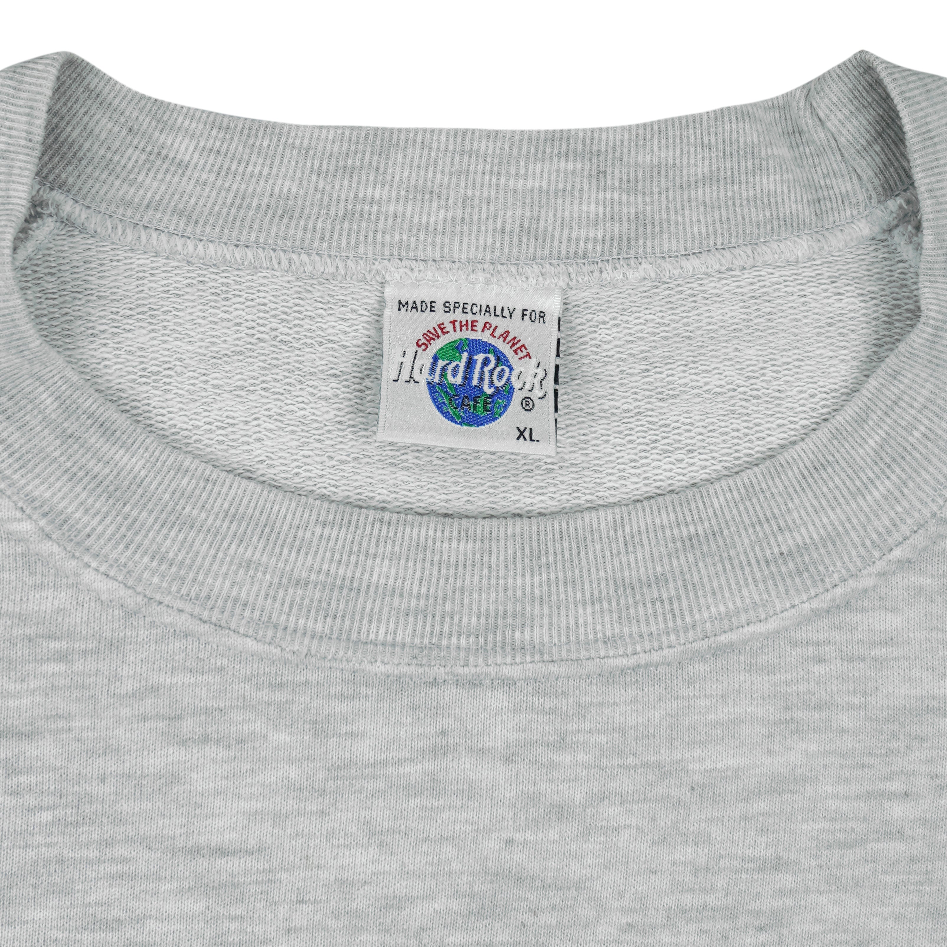 Vintage - Hard Rock Cafe Kowloon Crew Neck Sweatshirt 1990s X-Large Vintage Retro
