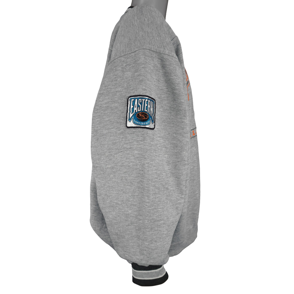 NHL (Lee) - Philadelphia Flyers Crew Neck Sweatshirt 1990s Large Vintage Retro Hockey