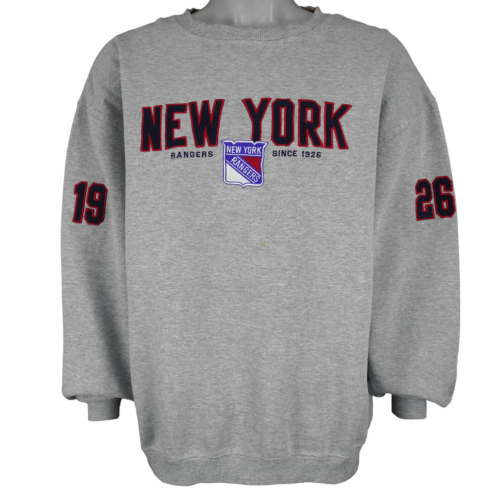 NHL (Old Time Hockey) - New York Rangers Embroidered Sweatshirt 2000s X-Large Vintage Retro Hockey
